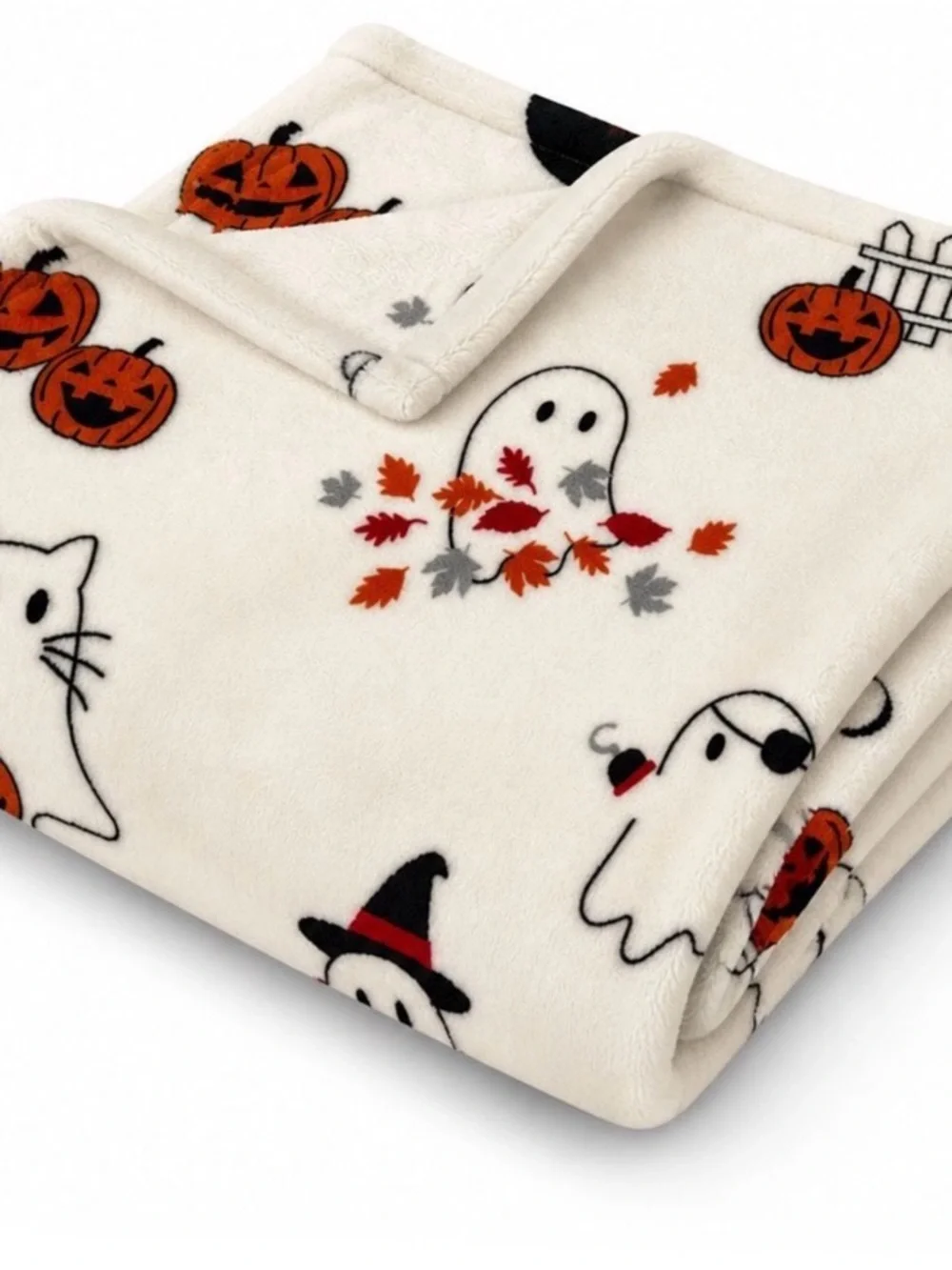 Plush ghost throw NWT 60x70